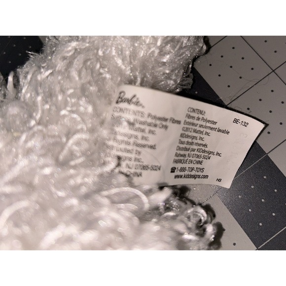 Barbie Plush Dog Light Up Nose Barking Sneezing 2011 Mattel White Pink Collar - Picture 8 of 16